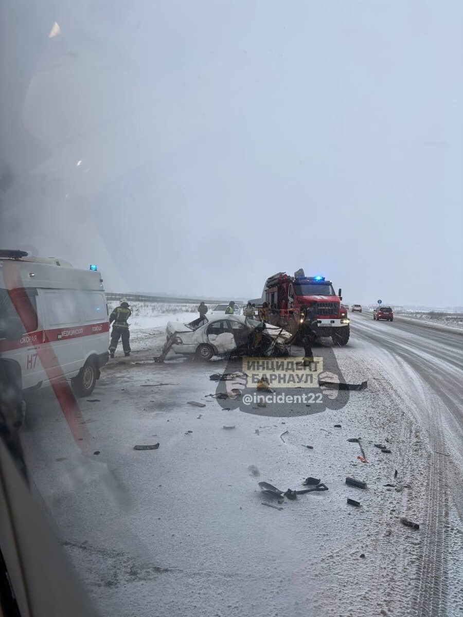    Авария в Первомайском районе. Источник: t.me/incident22