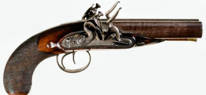 Фото из интернета дульнозарядный пистолет типа «Хаудах» (Howdah).