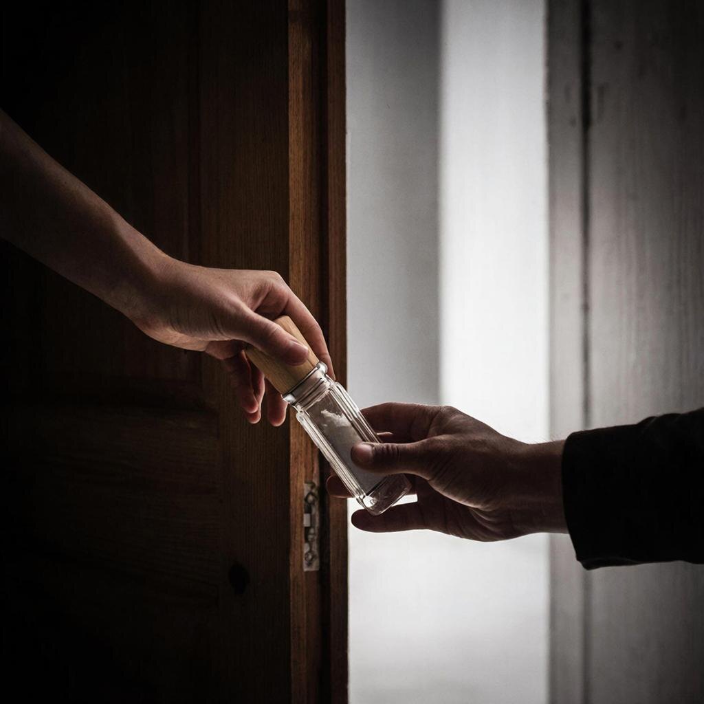 Никогда ничего не передавайте из рук в руки через границу дома.