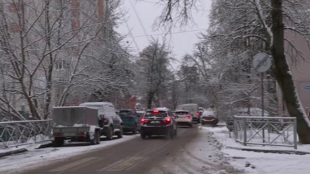   Курск снова под снегом