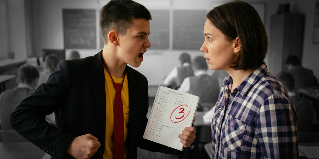 Девятиклассник серьезно обиделся на учительницу за оценки: вернется ли она теперь в школу