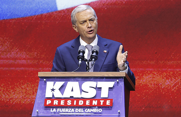    Хосе Антонио Каст победил на выборах президента Чили.ELVIS GONZALEZ/EPA/TASS