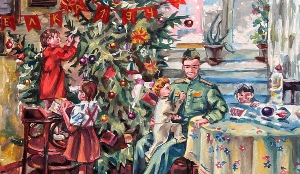     Работа победительницы конкурса Музея Победы «Нарисуй ёлку Победы» Источник: victorymuseum.ru Автор фото: Пресс-служба Музея Победы