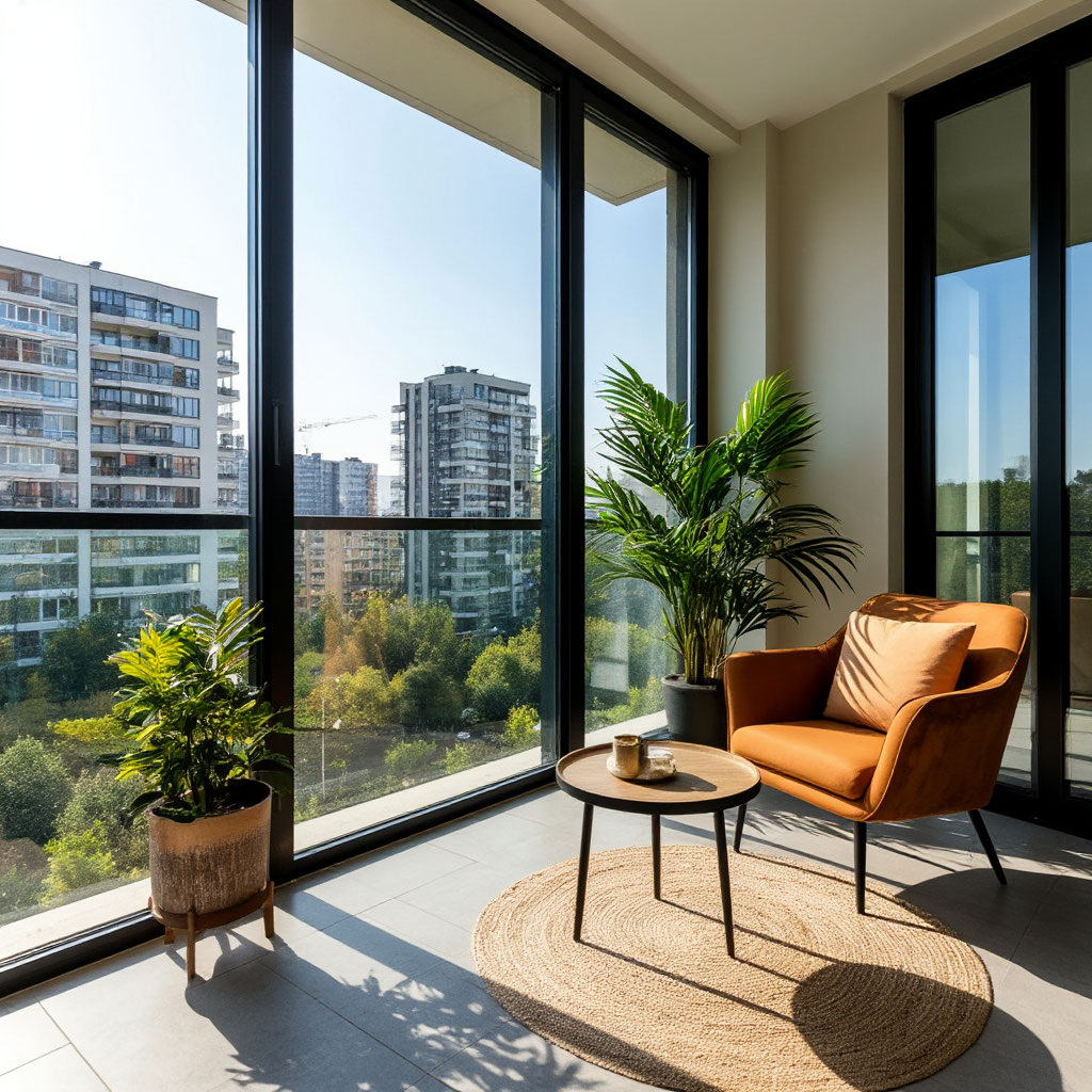 Зона отдыха на лоджии