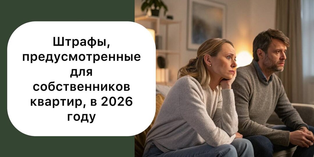 Штрафы, которые могут быть предусмотрены для собственников квартир в 2026 году