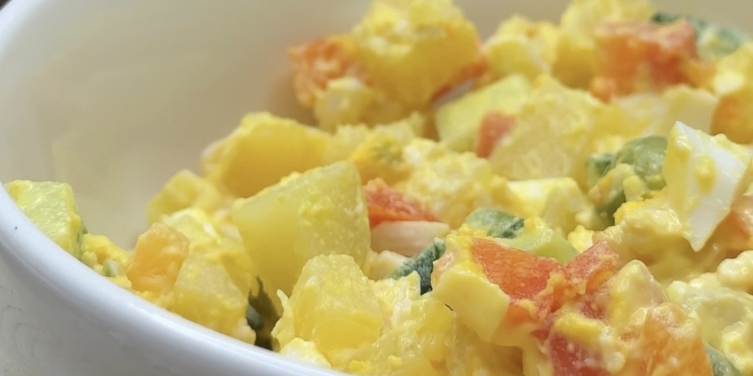 Очень вкусное оливье для детей