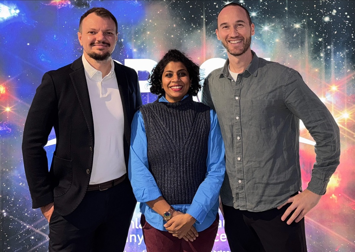 Руководящая команда Marble Imaging: Роберт Хук, доктор Гопика Суреш и Александр Эпп в ноябре 2025 года в Бремене.