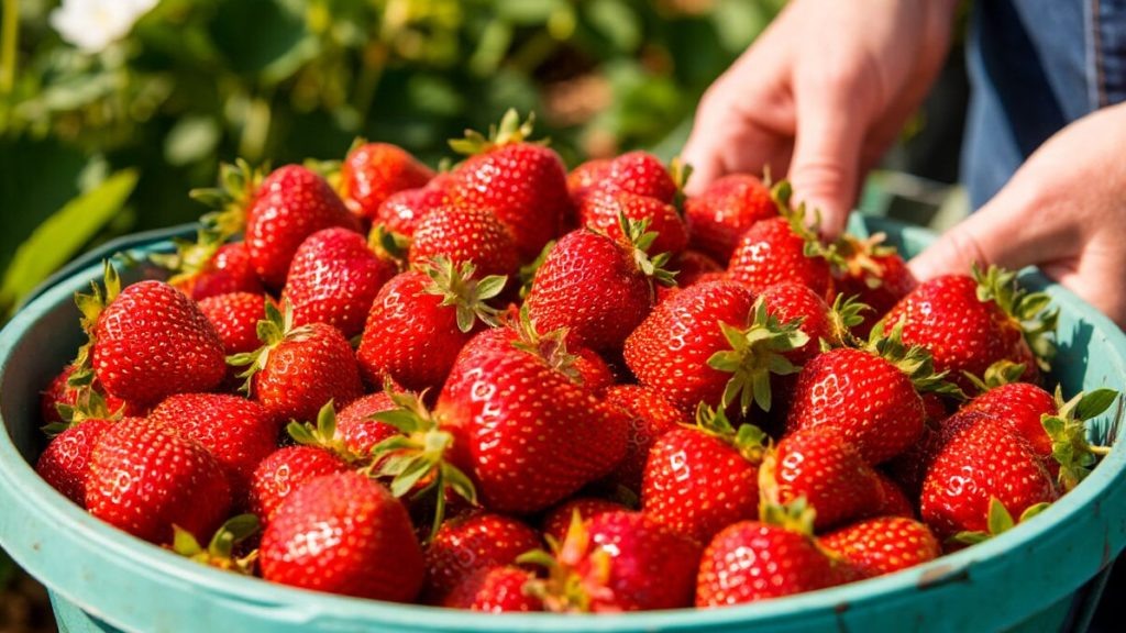 урожай клубники