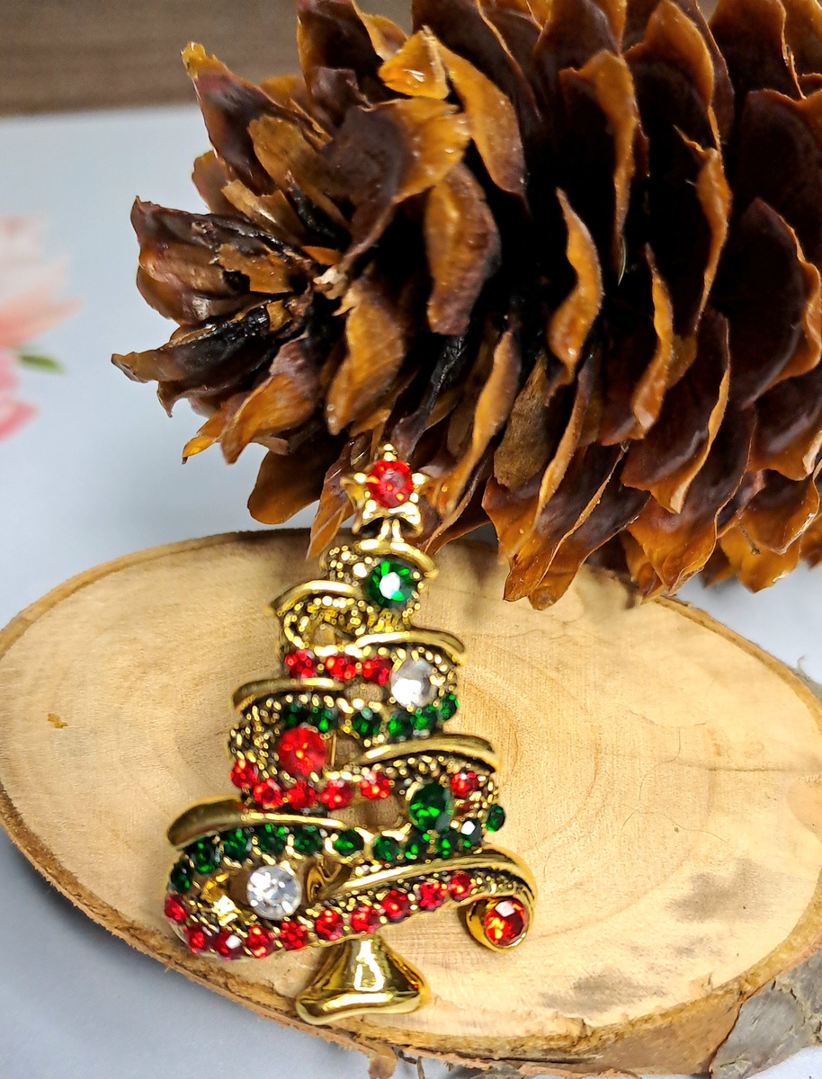 Брошь "Ёлка"