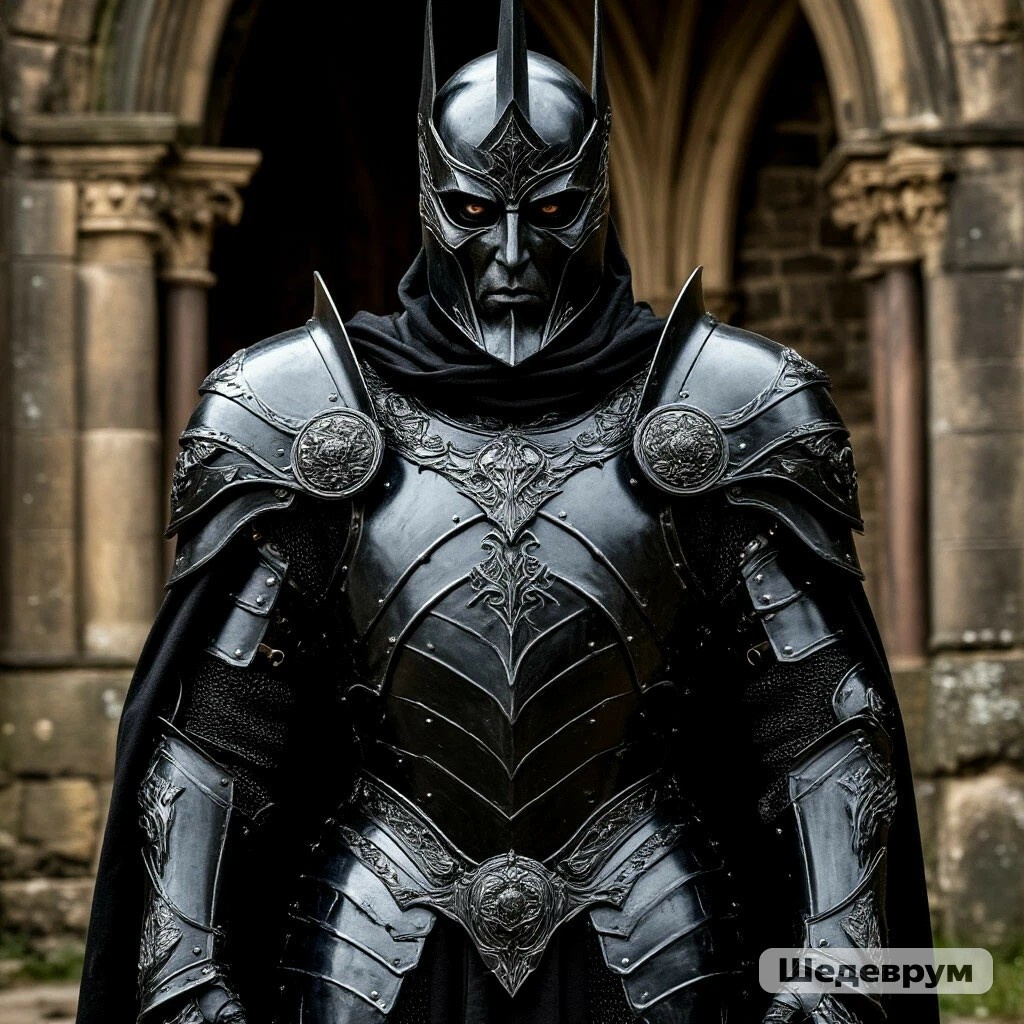 Изображение Кощея в доспехах сгенерировано нейросетью.