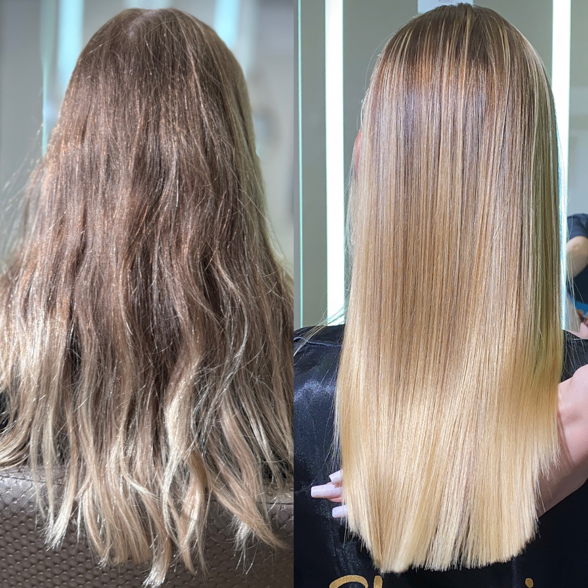 Какой эффект дает оригинальная нанопластика на европейских волосах