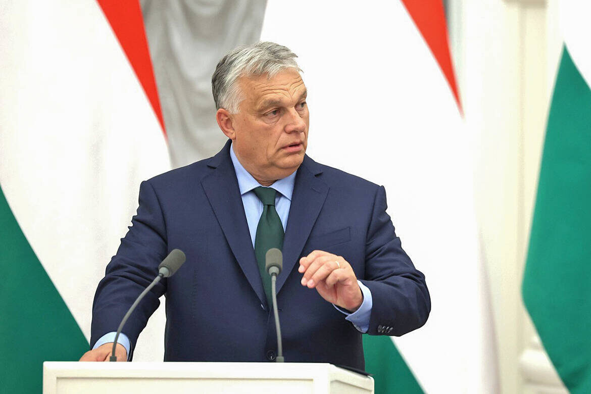 ​Виктор Орбан заявил, что Брюссель нарушает европейское законодательство «средь бела дня». Фото: kremlin.ru