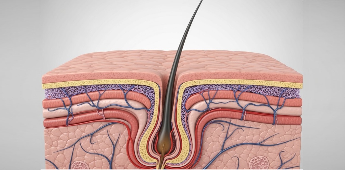 Волосяной фолликул. © CC BY-NC 4.0