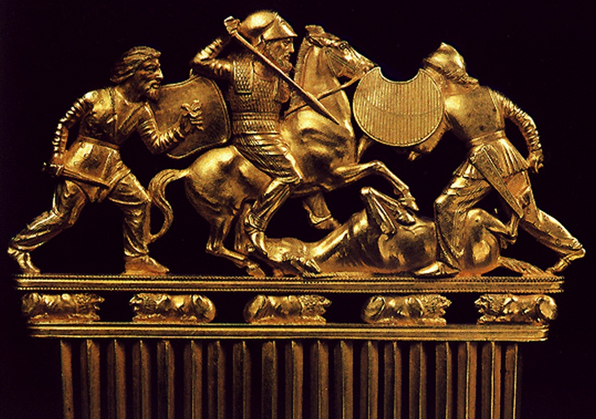 Золотой гребень из кургана Солоха — гребень скифского происхождения, хранящийся в Эрмитаже