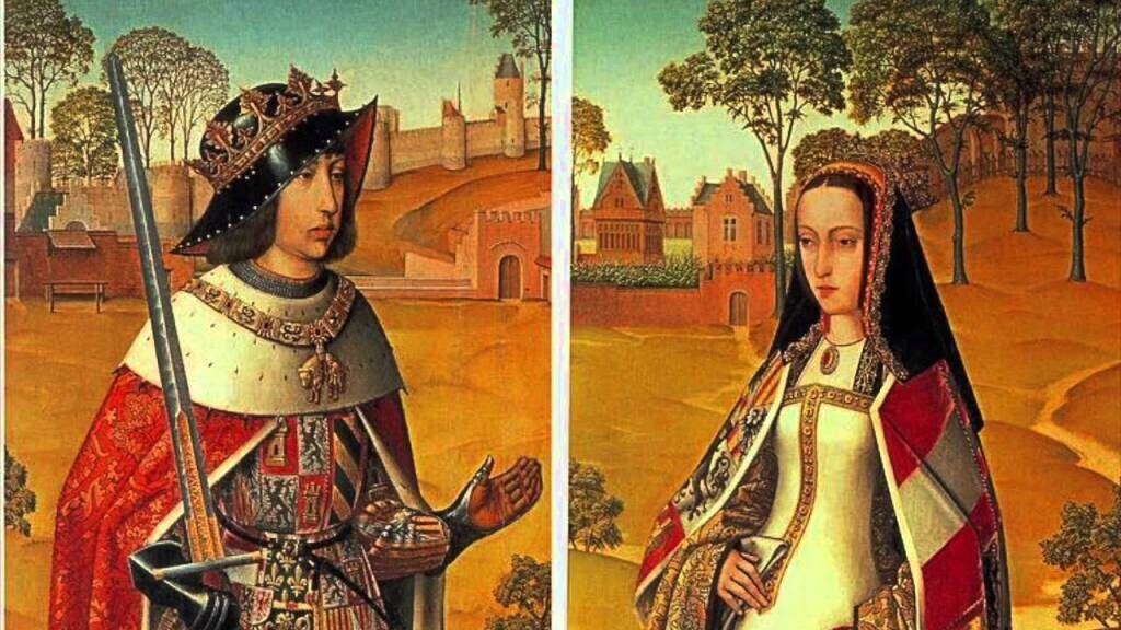 Филипп Красивый (Габсбург) и Хуана Кастильская (Безумная), родители инфанты Екатерины