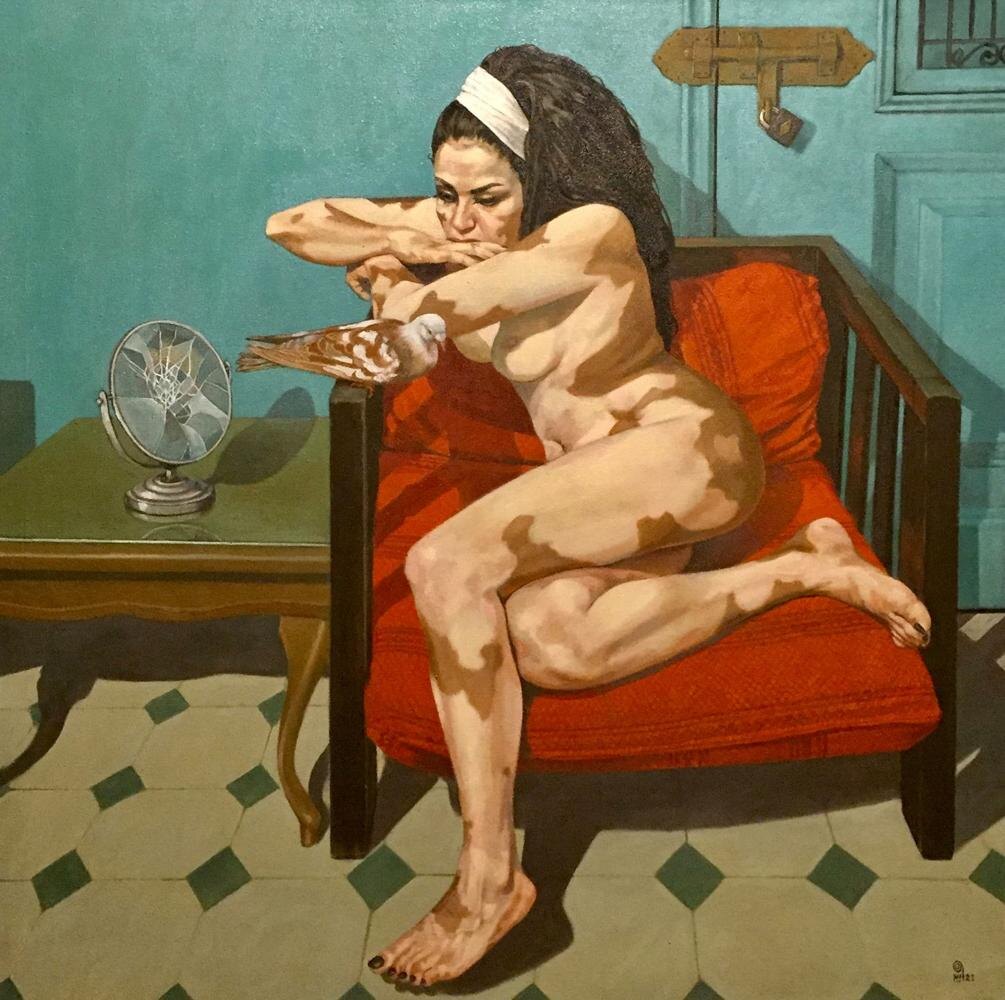 КАРТИНА ЕГИПЕТСКОГО ХУДОЖНИКА ВАЛИДА ИБЕЙДА // Walid Ebeid // ХРУПКИЙ