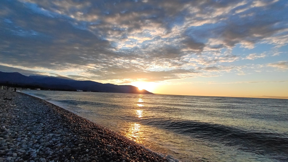 Рассвет у моря