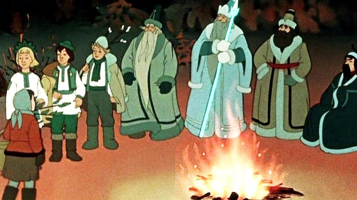    Кадр из мультфильма «Двенадцать месяцев»