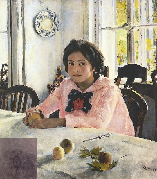 Девочка с персиками. 1887 г.