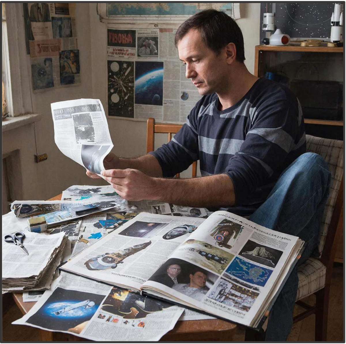 Так Кандинский изобразил любителя газетных вырезок