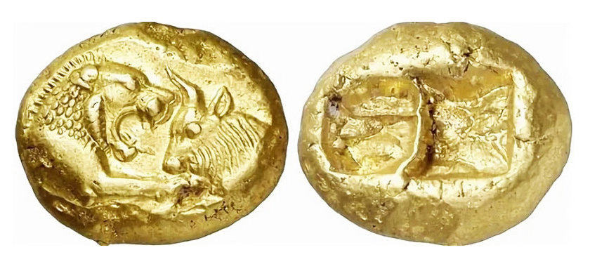 Первые золотые монеты в мире