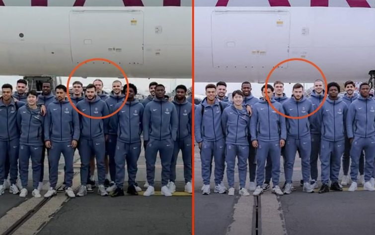 Матвей Сафонов присутствует и... исчезает с фото "ПСЖ" перед вылетом в Катар. Фото: соцсети