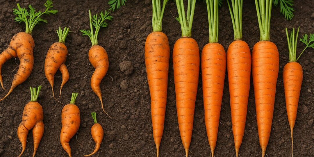 Ровная, длинная, гладкая морковь: секрет во времени посадки и грядке