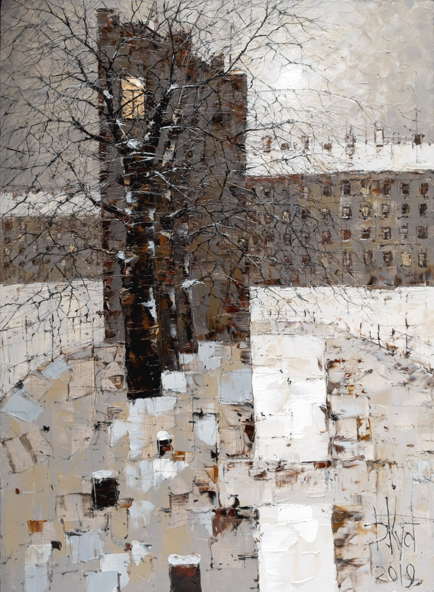 Художник Дмитрий Кустанович. Полнолуние, 110x80 см, холст, масло, 2019