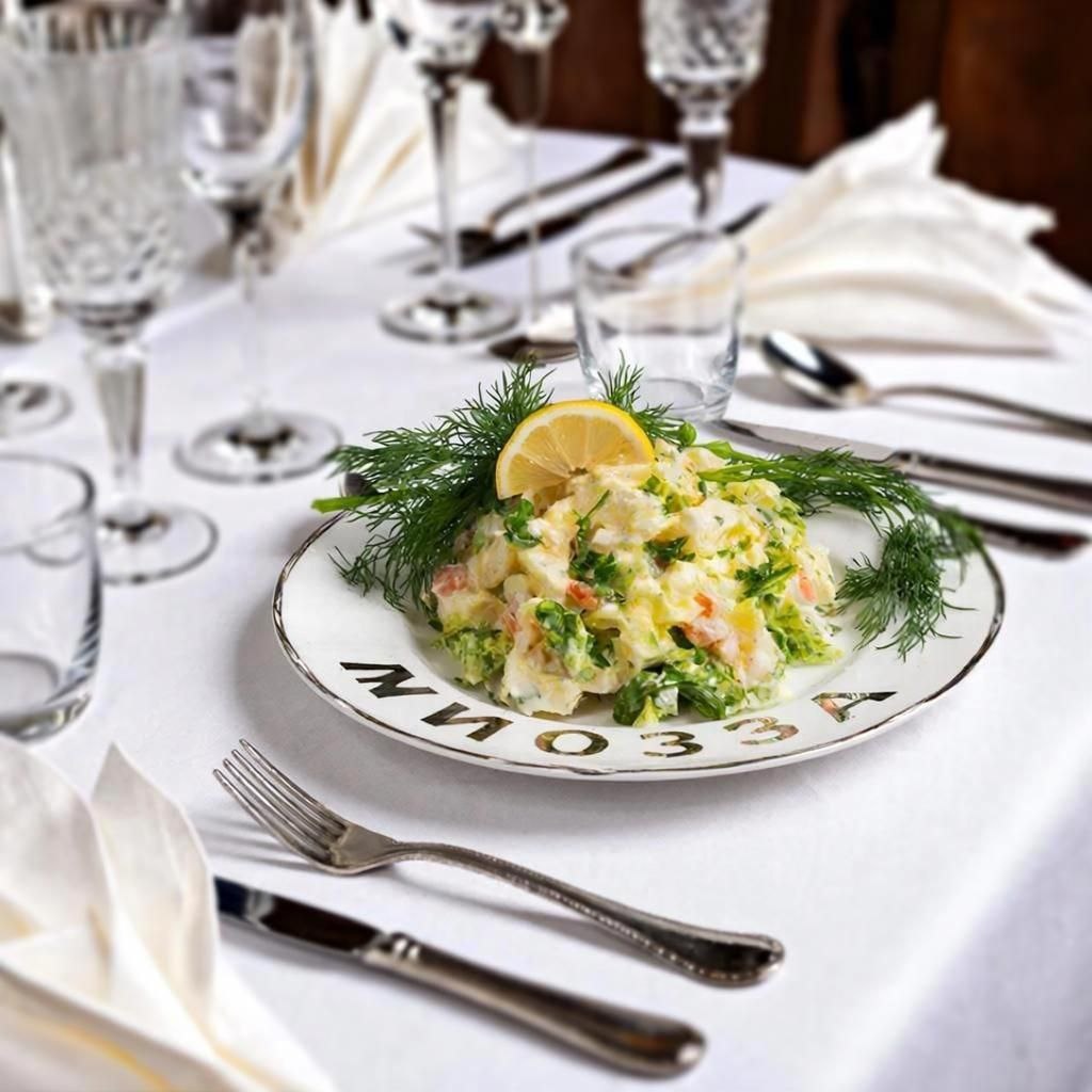     иллюстрация - картинка к рецепту салата "Мимоза" 