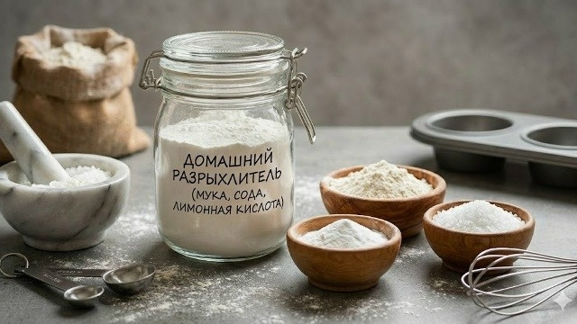 Закончился разрыхлитель? Делаем его дома за 1 минуту!