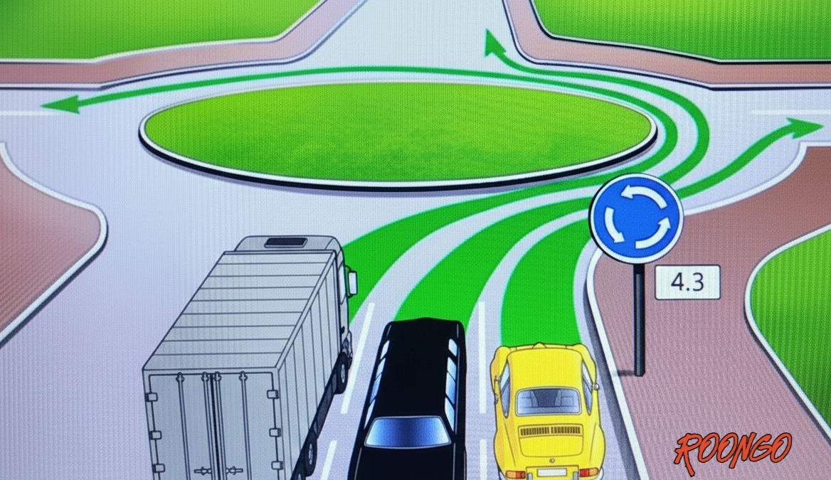 Выбирайте полосу ДО заезда на кольцо!