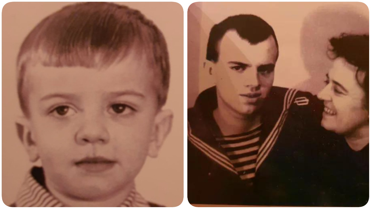 Алексей Климушкин в детстве и с мамой