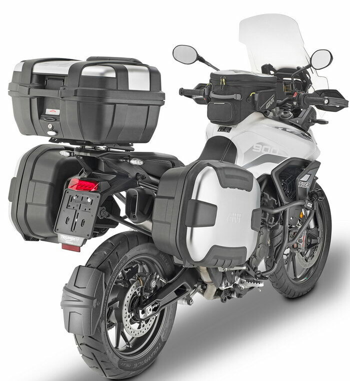 Система багажа мотоцикла с жесткими кофрами