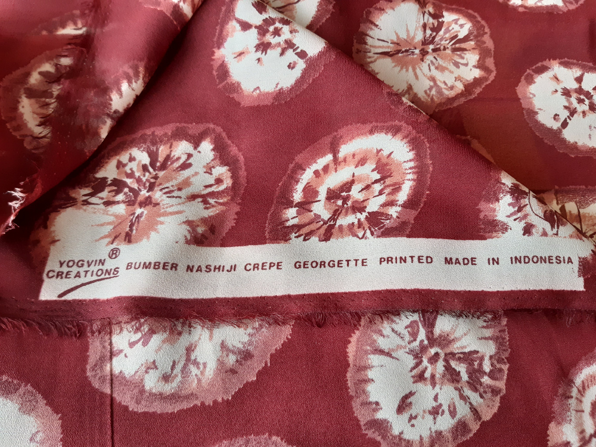 Креп-жоржет производства Индонезии