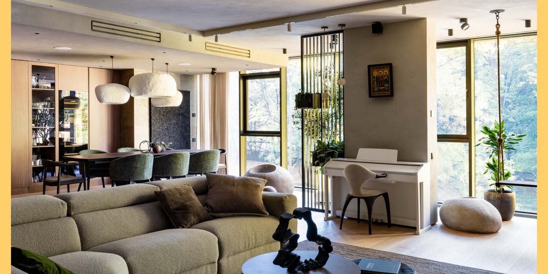 Семейные апартаменты с атмосферой тропической виллы: 300 м² в Крылатском