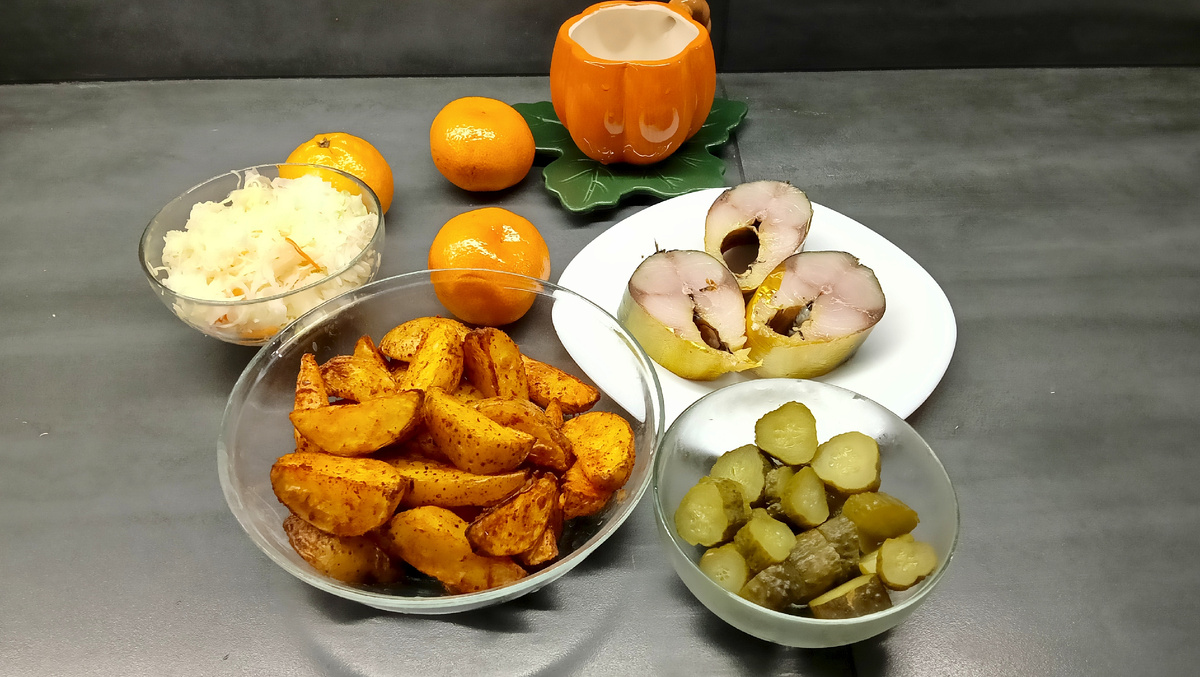 🔥 Картофель по-деревенски в аэрогриле:  вариант подачи. 