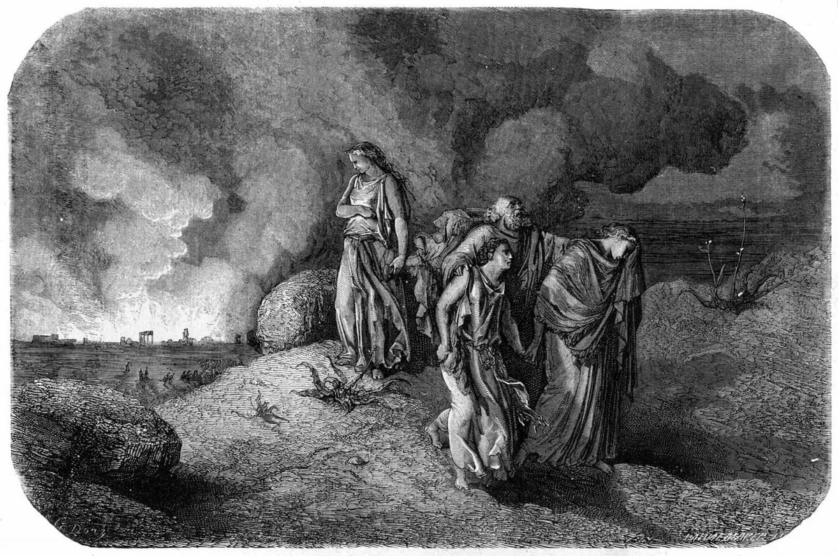 Гюстав Доре "Гибель Содома и Гоморры", 1896 год. 