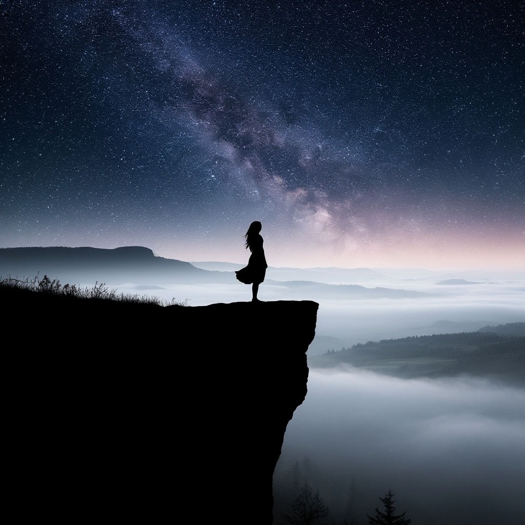 Вот, на «горе Голгофе» я стою:
С обрывами, до жути крутым склоном.
Упасть боюсь, но до безумия люблю! Иллюстрация из интернета, отредактированная Татьяной Федотовой.