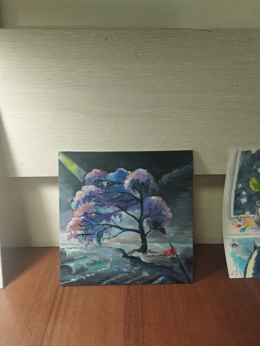 Дерево развивается. Появился луч надежды.