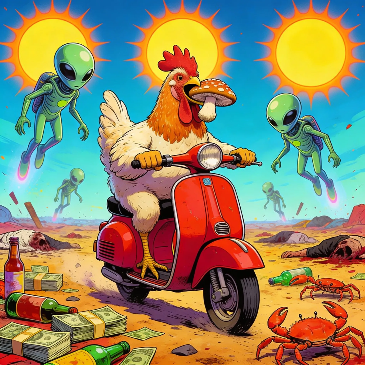 А это очень правдивая картинка о реалиях жизни в пустыне. Сгенерировано ИИ