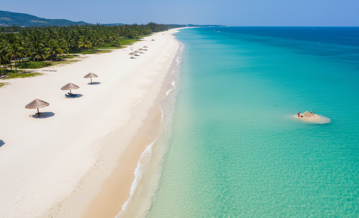 Идеальный пляжный отдых с детьми в бухте Ялунвань, Хайнань.