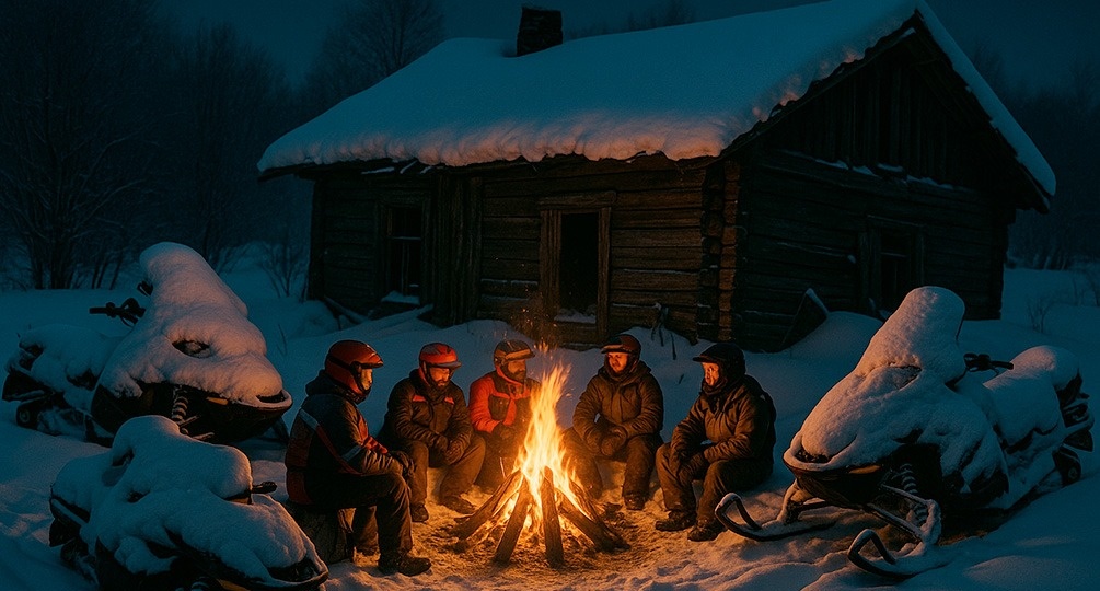 «Снегоходы сломались, ночевали в заброшенной деревне»: спасенные в Пермском крае туристы рассказали, как смогли выжить