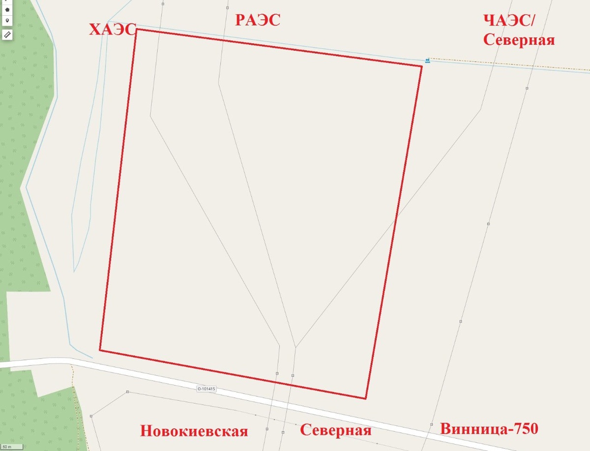 Скрин с OpenStreetMap с расшифровкой направлений. Фактически нарисована схема с двумя транзитами 330 кВ: ХАЭС – Киевская – Новокиевская и РАЭС – Киевская - Северная