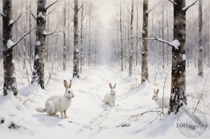 снежная флора и фауна