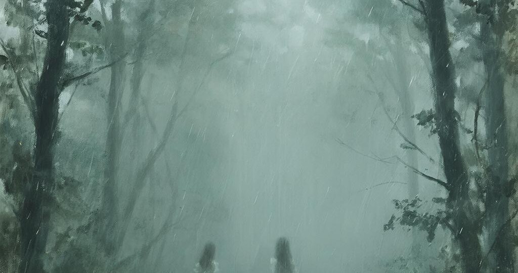 Таинственные видения в дождливом лесу