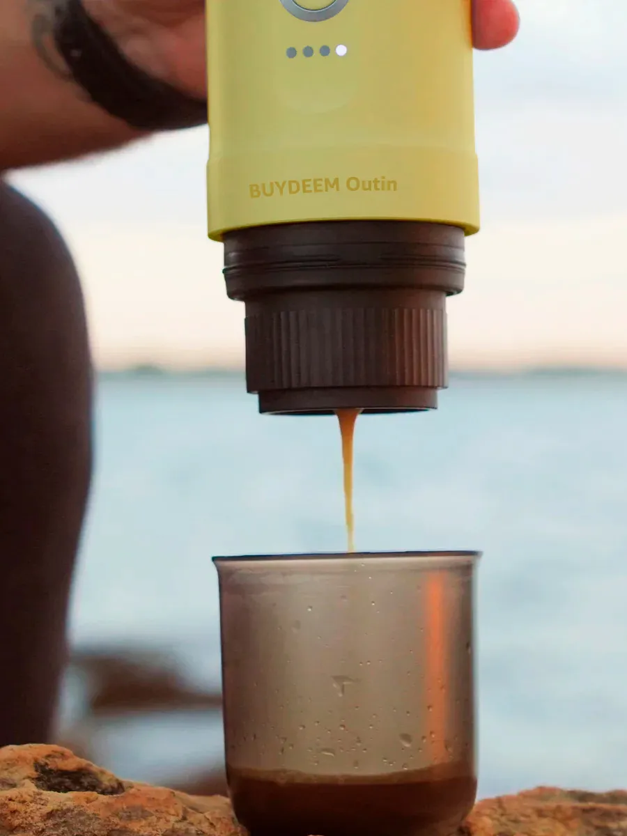 BUYDEEM Портативная кофемашина для эспрессо, дынная