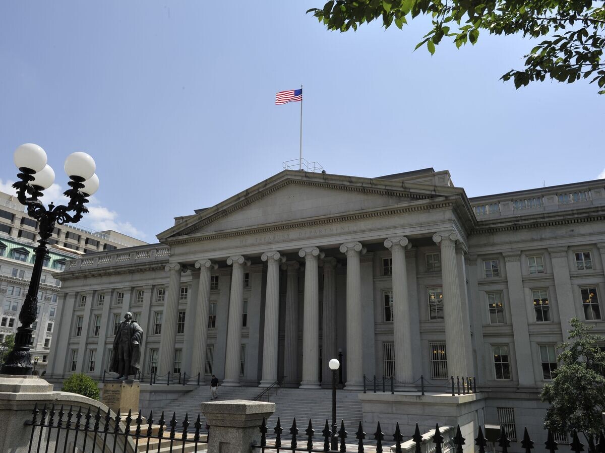    Министерство финансов США в Вашингтоне© AFP / Mladen Antonov