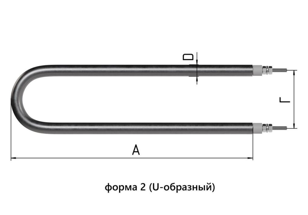    Тэн для нагрева воды, 2кВт, длиной 700-800 мм admin