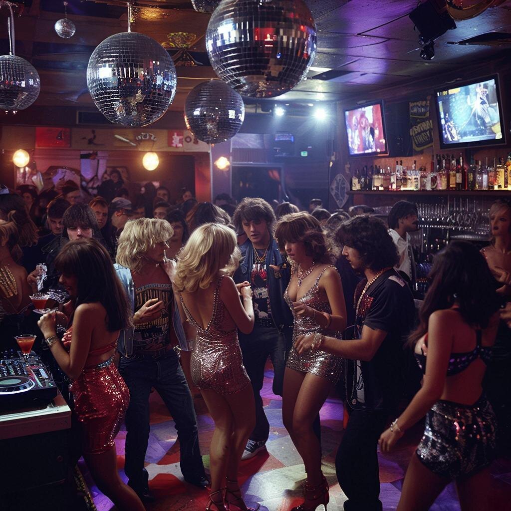 Обычная тусовка в ночном клубе середины 2000-х.
