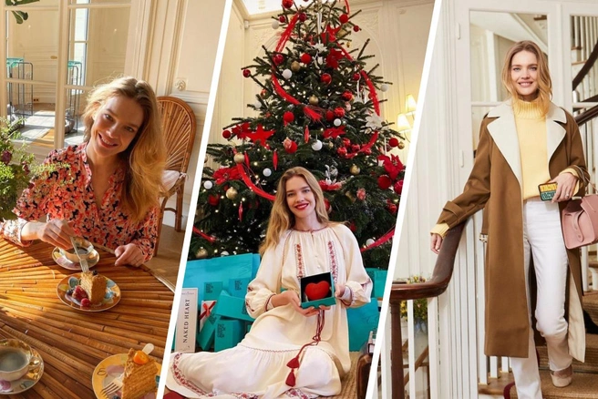 Особняк модели Натальи Водяновой в Париже на Новый год